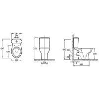 Унитаз компакт Jacob Delafon Louis с бачком и сиденьем Микролифт арт-E28062RU-00 — фото 4, Напольные унитазы