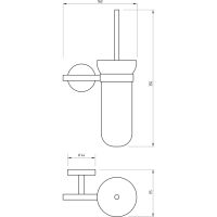 Ершик для унитаза Migliore Fortis Черный матовый арт-31770 — фото 2, Ершики для унитаза