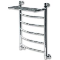 Водяной полотенцесушитель Ника Arc с полкой Хром арт-ЛД ВП 80/50 — фото 3, Водяные полотенцесушители