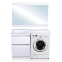 Тумба под раковину Style Line Даллас Люкс Plus 120 Белая арт-СС-00002338 — фото 7, Тумбы под раковину