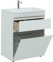 Тумба под раковину Aquanet Токио 130 Белая арт-239291 — фото 7, Тумбы под раковину