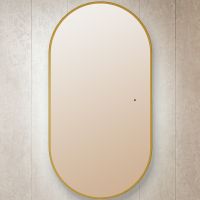 Зеркало Silver Mirrors Viva 55 с подсветкой Золото с бесконтактным выключателем и диммером арт-LED-00002690 — фото 1, Зеркала в ванную комнату