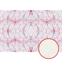 Фреска Ortograf Misto 33297 Фактура флок FLK Флизелин (4*2,7) Розовый/Сиреневый, Абстракция арт-33297 (флок FLK) — фото 1, Фрески