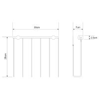 Держатель для газет WasserKRAFT Хром арт-K-311 — фото 4, Прочие аксессуары и комплектующие