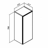 Зеркальный шкаф Runo Кредо 40 Белый арт-00-00001176 — фото 4, Зеркальные шкафы в ванную
