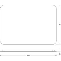 Зеркало Defesto Opti 100x70 с подсветкой 32W-4500К/ИК - выключатель/Нейтральный белый свет арт-DF 2809RH — фото 3, Зеркала в ванную комнату
