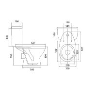 Унитаз компакт Santeri Pro с бачком и сиденьем арт-1.P215.5.S00.00B.F — фото 4, Напольные унитазы