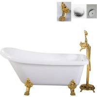 Акриловая ванна Ceruttispa Vito 150G 155x74 CT без гидромассажа арт-9669 — фото 2, Акриловые ванны