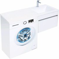 Тумба с раковиной Aquanet Токио 120 R подвесная Белая арт-239213 — фото 11, Тумбы с раковиной