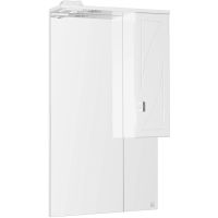 Зеркало со шкафом Style Line Лана 60 с подсветкой Белое арт-СС-00002254 — фото 1, Зеркальные шкафы в ванную