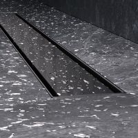 Душевой лоток AM.PM MasterFlow 80 с Черной матовой решеткой / под плитку Tile арт-W01SC-U11-080-04BM — фото 9, Душевые лотки