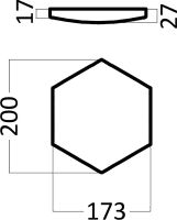 Товар: Гипсовая 3д панель Artpole Elementary Heksa-alfa 173x200 мм арт-E-0003 - фото 7 Гипсовая 3д панель Artpole Elementary Heksa-alfa 173x200 мм арт-E-0003 — фото 7, Гипсовые 3Д панели