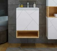 Тумба под раковину Бриклаер Кристалл 50 подвесная Белая арт-4627125415937 — фото 8, Тумбы под раковину