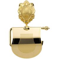 Держатель туалетной бумаги Migliore Cleopatra с крышкой Золото арт-16682 — фото 2, Держатели туалетной бумаги