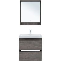 Тумба под раковину Aquanet Милан 70 подвесная Дуб рошелье арт-336373 — фото 10, Тумбы под раковину