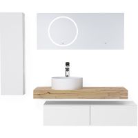 Тумба Jorno Modulare 100 подвесная Белая арт-Mdlr.01.100/P/W/JR — фото 3, Комоды и тумбы для ванной комнаты