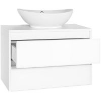 Тумба под раковину Style Line Монако 80 Люкс Plus подвесная Осина белая Белый Лакобель арт-ЛС-00000634 — фото 3, Тумбы под раковину