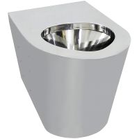 Унитаз Nofer приставной Нержавеющая сталь глянцевая арт-13013.B — фото 1, Приставные унитазы