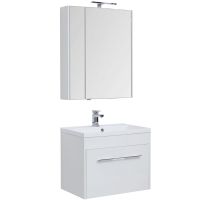 Комплект мебели для ванной Aquanet Августа 75 подвесной Белый арт-225246 — фото 6, Комплекты мебели для ванной