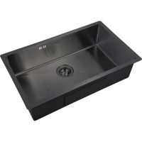 Кухонная мойка ZorG Grafit Графит арт-PVD 7444 GRAFIT — фото 1, Кухонные мойки