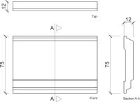 Молдинг Европласт 2000x75x12 мм арт-1.51.343 — фото 3, Молдинги