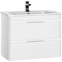 Тумба под раковину Aquanet Тулон 85 подвесная Белая арт-182724 — фото 1, Тумбы под раковину