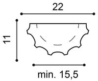 Полуколонна Orac Decor 220x1995x110 мм арт-K1001 — фото 4, Колонны