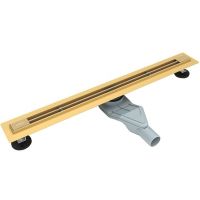 Душевой лоток Esbano Slim 70 S-LINE-70SG с решеткой Золото матовое арт-ESTRSLMLINE70SG — фото 1, Душевые лотки