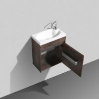 Тумба под раковину BelBagno Pietra Mini 46 подвесная Stone арт-PIETRA MINI-460-1A-SO-PT-R — фото 3, Тумбы под раковину