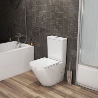 Унитаз компакт Grossman Tornado с бачком и сиденьем Микролифт арт-GR-4449SQ — фото 4, Напольные унитазы