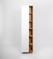 Товар: Шкаф пенал VIANT Бостон 45 Белый Дуб Вотан арт-VBOS450-PEN - фото 3 Шкаф пенал VIANT Бостон 45 Белый Дуб Вотан арт-VBOS450-PEN — фото 3, Пеналы для ванной комнаты