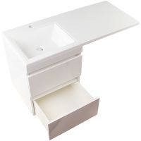 Тумба под раковину Style Line Даллас Люкс Plus 120 подвесная Белая арт-СС-00002351 — фото 4, Тумбы под раковину