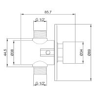 Товар: Смывное устройство для писсуара Nofer Хром арт-07570.N - фото 2 Смывное устройство для писсуара Nofer Хром арт-07570.N — фото 2, Комплектующие для туалета