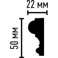Молдинг Decomaster 2400x50x22 мм арт-97200 — фото 3, Молдинги