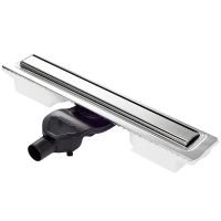 Душевой лоток Berges B1 Keramik 600 с решеткой Хром матовый арт-090117 — фото 1, Душевые лотки