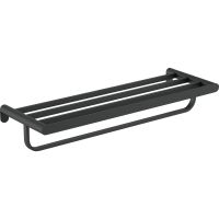 Полка для полотенец Nofer Verona Черный матовый арт-16843.N — фото 1, Полки для полотенец