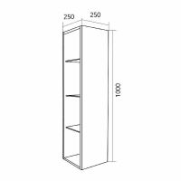 Товар: Подвесной шкаф 1MarKa Cube 25 Белый арт-У79533 - фото 7 Подвесной шкаф 1MarKa Cube 25 Белый арт-У79533 — фото 7, Шкафы для ванной