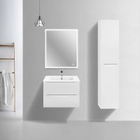 Тумба под раковину Vincea Mia Slim 70 подвесная G.White арт-VMC-2MC700S1GW — фото 2, Тумбы под раковину