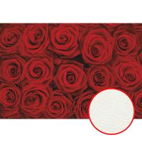 Фреска Ortograf Цветы 3214 Фактура флок FLK Флизелин (4*2,7) Красный, Цветы арт-3214 (флок FLK) — фото 1, Фрески