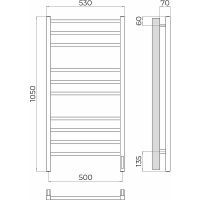 Электрический полотенцесушитель Terminus Ватикан П10 500х1050 Хром арт-4670078544407 — фото 5, Электрические полотенцесушители