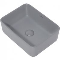 Раковина-чаша Abber Rechteck 40 Серая матовая арт-AC2213MG — фото 4, Раковины накладные