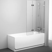 Шторка на ванну Ravak Brilliant BVS2-100 R профиль Хром стекло Transparent арт-7UPA0A00Z1 — фото 2, Шторки для ванной распашные