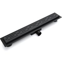 Душевой лоток Esbano Meta 60 M-RAIN-60MB с Черной матовой решеткой арт-ESTRMETRAIN60MB — фото 1, Душевые лотки