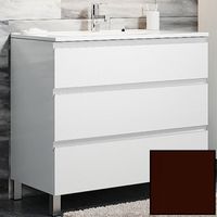 Тумба с раковиной SanVit Авеню-3 100 в цвете Ral Шоколад арт-kavenu3100 — фото 1, Тумбы с раковиной