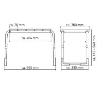 Табурет в ванную Ridder Pro Коричневый арт-А172108 — фото 5, Сиденья