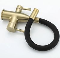 Смеситель для кухни Frap H69 Сатин золотой Черный арт-F4396-3 — фото 12, Смесители для кухни