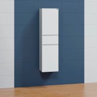 Шкаф пенал СанТа Марс 40 подвесной Белый арт-700309 — фото 1, Пеналы для ванной комнаты