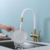 Товар: Смеситель для кухни Splenka Золото матовое Белый арт-S70.64.03 - фото 13 Смеситель для кухни Splenka Золото матовое Белый арт-S70.64.03 — фото 13, Смесители для кухни