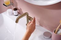 Товар: Смеситель для раковины Hansgrohe Tecturis S Шлифованная бронза арт-73320140 - фото 2 Смеситель для раковины Hansgrohe Tecturis S Шлифованная бронза арт-73320140 — фото 2, Смесители для раковины