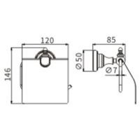 Товар: Держатель туалетной бумаги CeramaLux Elegance с крышкой Черный матовый арт-95807 - фото 2 Держатель туалетной бумаги CeramaLux Elegance с крышкой Черный матовый арт-95807 — фото 2, Держатели туалетной бумаги